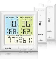 Wireless Freezer Thermometer with Alarm Refrigerator Thermometer, Fridge Freezer Alarm Thermometer Indoor Outdoor with 3 Adjustable Backlight and 330FT Remote Range for Kitchen Home Restaurant
