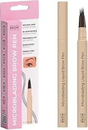 The Brow Technicians Microblading 4-Tip Hair-Stroke Brow Pen – Waterproof, Smudge-Proof, Long-Lasting Eyebrow Makeup for Natural-Looking Brows (Blonde)