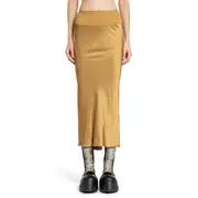 [RICK OWENS] Porterville Calf Bias Skirt Yellow