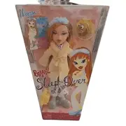 Bratz MGA Sleepover Meygan 10" Tall Girl Doll Monkey Collectible PJs Robe New