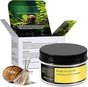 Snail Mucin 92% Advanced Cream, Snail Collagen Deep & Intense Hydration Cream - Daily Face Gel Moisturizer for Dry Skin, Sensitive Skin (Yellow, 100G)