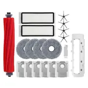 19pcs Replacement Parts For Q / P10 A7400rr Robot Vacuum Cleaner Main Side Brush Dust Bags Mop Pad