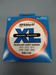 D'Addario EXL110 Nickel Wound Regular Light Guitar Strings .010- .046