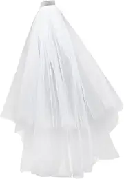 [VALICLUD] Bridal Veils Woman Veil Bridal Gauze Veil Wedding Veil White