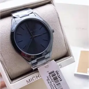 經典 Michael Kors mk3419 星空 午夜藍 藍色 質感 素面 手錶  mk 手錶 mk錶