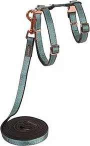 Rogz UrbanCat Cat Harness and Lead Set, Turquoise Moon, Small