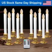 Valentines Day Flameless Candle Battery LED Window Light Candle w/ Remote Timer
