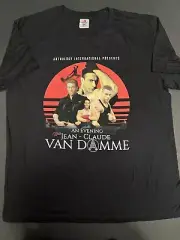 JEAN CLAUDE VAN DAMME JCVD T SHIRT Aussie Tour -BLOOD SPORT UNIVERSAL SOLDIER S