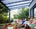 CANOPIA | Stockholm 3.4X5.9 Patio Cover Shade White. Roof Blinds Only.