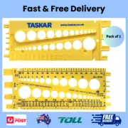 Taskar Nut Bolt & Screw Measuring Gauge Imperial & Metric Size Thread Pitch Tool