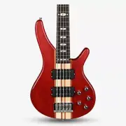 SQOE LT5BS Active 5 String Bass Guitar - LT5BS-BK LT5BS-N LT5BS-RD Red