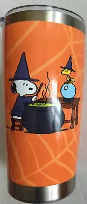 Peanuts~”Snoopy & Woodstock Witches”~ Stainless To Go Cup W/Lid~NEW~FAST SHIP.
