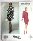 Vogue 2863 Nipon Boutique Dress Sewing Pattern American Designer Size 12-14-16