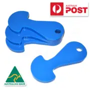 4 pcs Baby Blue Removable Shopping Trolley Token Unlocker ALDI Coles Woolworths
