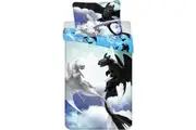 Dreamworks How To Train Your Dragon Sky Cotton Quilt Cover Set - Single Bed Size