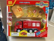 Radio Control Fire Rescue Fire Truck 3D Light And Sound With 3 Sign