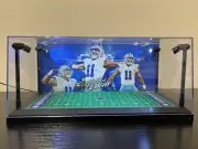 Micah Parsons Custom 2 Mini Helmet display case w/ LED lights - Dallas Cowboys