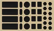 Create idea 32pcs Mouse Grip Tape Mouse Pre-Cut Grip Tape Mouse Foam Non Slip Sticker 0.5mm Thin Black Plain Sweat Absorbing Grip Tape for Mouse Keyboard DIY Cutting