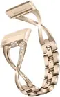 Turnwin Intended for Fitbit Versa 3 & Sense Bands, Bling Chain Crystal Stainl...