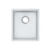 390x450x215mm ACA 1.2mm Handmade Top/Undermount 304 Stainless Steel Single Bowl Kitchen Sink
