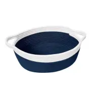 Small Woven Basket Baby Gift Storage Bin under Changing Table Organizing