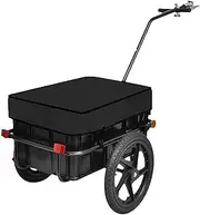 Bike Cargo Trailer,Luggage Storage Box,with Towing Bar,Robust Smooth Pneumatic Tyres,Reflectors,for Transport Heavy Goods