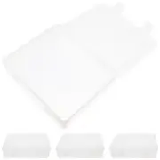4pcs Clear Stackable Storage Bins Clear Containers For Organizing