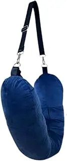 [ZGUZMCMK] Travel Neck Pillow Case Cover Storage Bag Multifunctional Efficient Storage Stuffable with Clothes for Travel Essentials, Blue