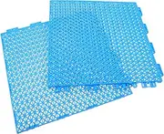 2 Pack Modular Interlocking Above Ground Drainage Mat Waterproof Non Floor Protector
