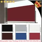 Retractable Side Awning Shade Terrace Privacy Screen Blinds Automatic Roll-back