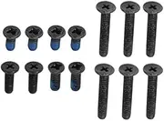 Gintai 14Pcs Lower Bottom Base Cover Case Screws for Lenovo IdeaPad Gaming 3 15IAH7 82S9 82UJ IdeaPad Gaming 3 15ARH7 82SB 82UK IdeaPad Gaming 3 16IAH7 82SA IdeaPad Gaming 3 16ARH7 82SC (Black)