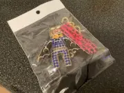 Betsey Johnson Batman Pendant with Necklace/Pin new tags Dark Blue