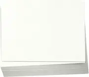 Hamilco 5x7 Natural Linen Cardstock Paper Blank Index Cards Flat Card Stock 80lb Cover 100 Pack