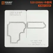 AMAOE BGA Reballing Stencil Tin Planting Net For SAMSUNG S20 G988U Tin Plant Net