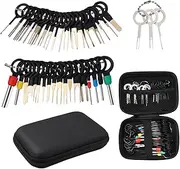 HORIALENCE 76Pcs Terminal Removal Kit Tool Automotive Pin Extractor Ejector Tool for Safe Wire Harness Connector Removal Compatible with Cars Motorcycles