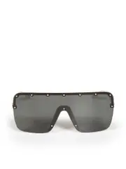 Black Studded Shield Sunglasses