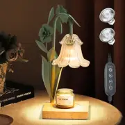 Flower Candle Warmer Lamp with Timer,Dimmable Candle Lamp Warmer,Adjustable H...
