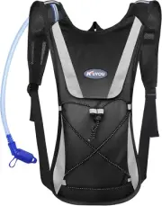 Tactical hydration backpack 2L water bladder, insulated camo pack for hiking bik