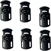 COHEALI 100Pcs Cord Locks for Drawstrings Durable Plastic Spring Toggle for Lanyards Clothing Tents and Backpacks Versatile Locking for Outdoor and Everyday Use