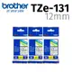 【3入組】brother 原廠護貝標籤帶 TZe-131 (透明底黑字 12mm)