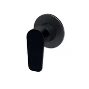MEIR Round Brass Basin/Bath Paddle Mixer - Wall Mounted - Matte Black