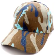 Blue Urban Camouflage Adjustable Baseball Hat