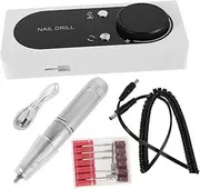 TOVINANNA Nail Polisher Nail Drill Professional Acrylic Nail Polishing Machine Polisher for Acrylic Nails Gel Polish Drill Acrylic Nail Remover Professional Electric Nail File Plastic White