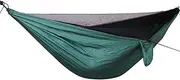 Portable Hammock Stand,hammock Frame,Elasticated, Automatic Quick-open, Ultra-light Nylon, With Mosquito Net Hammock, Suitable For Travelling And Camping(Dark Green)