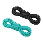2pcs Archery D Loop Rope 10 FT, Bow String Release Nocking Loop, Black Turquoise