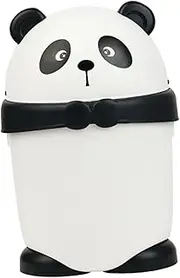 HEALSOPTHY Cartoon Trash Can Small Trash Can Bin Lid Cover Friendly Waste for Home