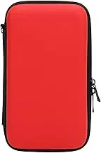 Carrying Case Compatible with for New 2DS XL 2DS LL for New 3DS 3DS, Water Resistant, Hard Shell Travel Bag with 8 Game Slot, Portable Console Protective Pouch (Red)