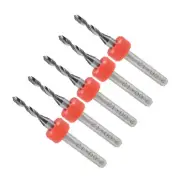 1/8" Shank 2mm Tungsten Carbide CNC Precision Micro PCB Drill Bits 5-Pieces