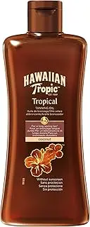 Hawaiian Tropic Tropical Tanning Oil with Coconut 200ml | Coconut Tanning Oil