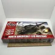 New Open Box Airfix 1/48 North American F-51D Mustang Model Plane Kit
